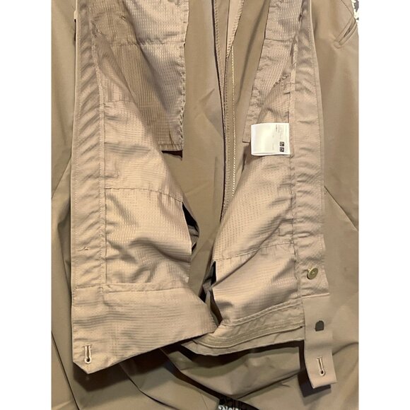 Mens Khaki Dress Pants Flat-Front Style Size 46x34 With Button Closure Modern Fi - Picture 9 of 9